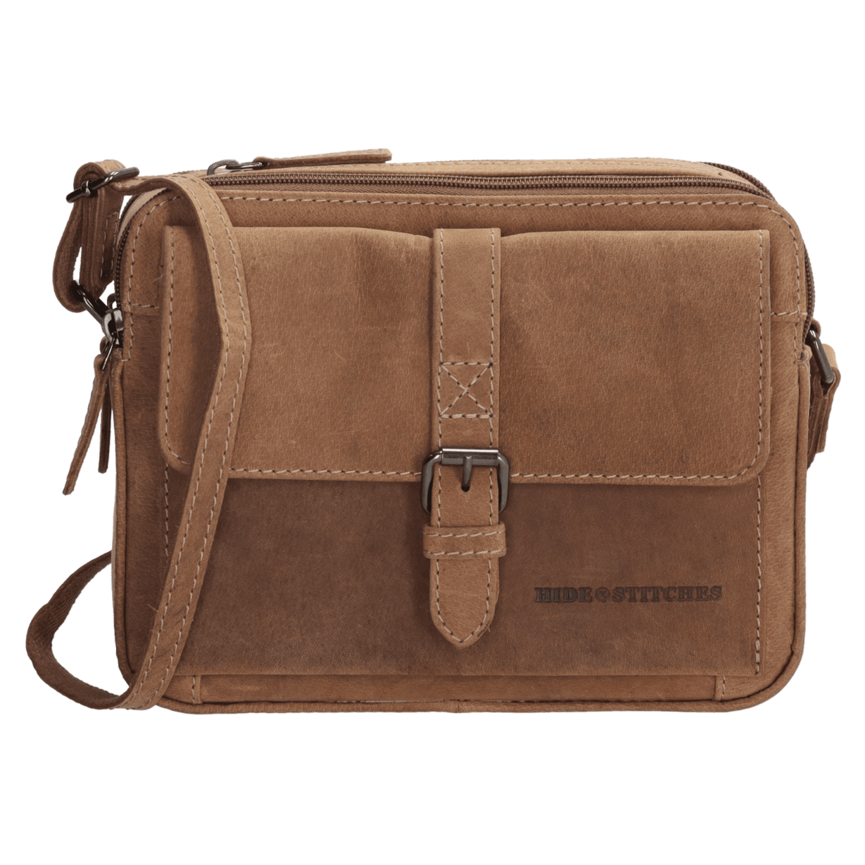 Hide & Stitches Idaho Schoudertas Bruin