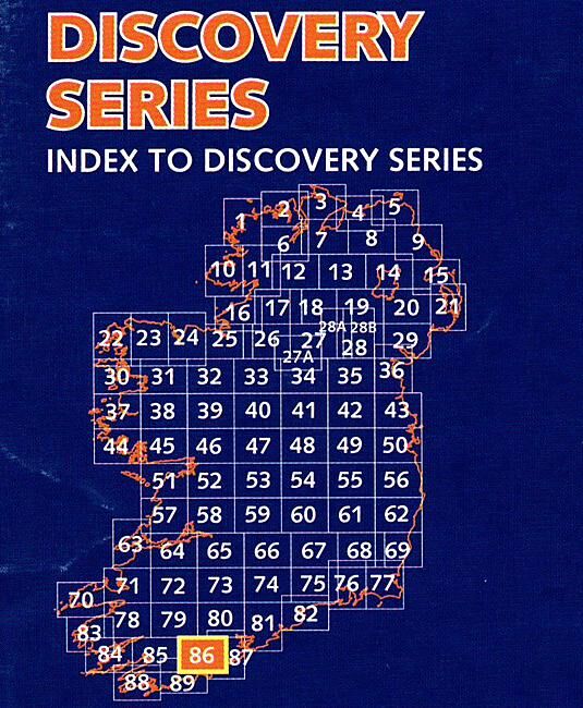 ORDNANCE SURVEY - 86 CORK IRLANDE 1 50 000