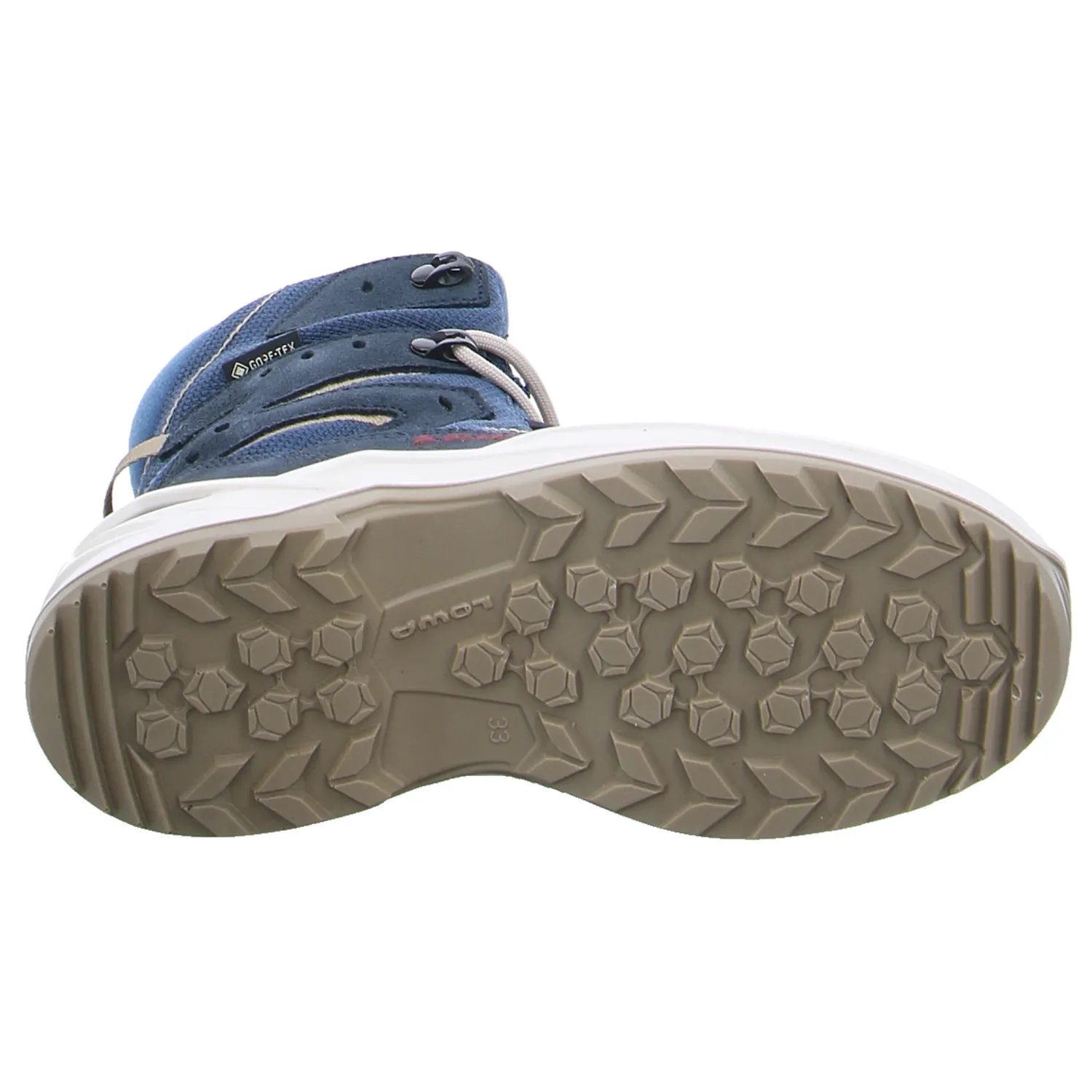 LOWA Jungen- Snowboot Membran Blau Textil  Winter-Sneaker high