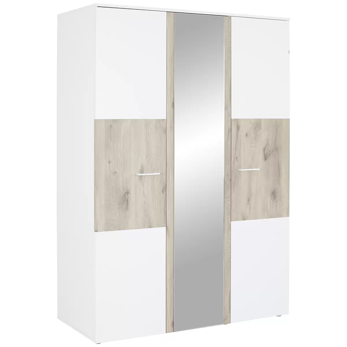 Kleiderschrank Alex Eiche,weiss