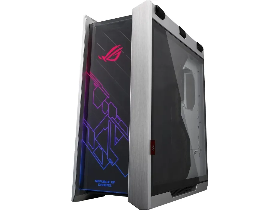 ASUS ROG Strix Helios - White Edition - tower - udvidet ATX - sidepanel med vindue (glas) - ingen strømforsyning (ATX) - hvid udgave - USB/Lyd