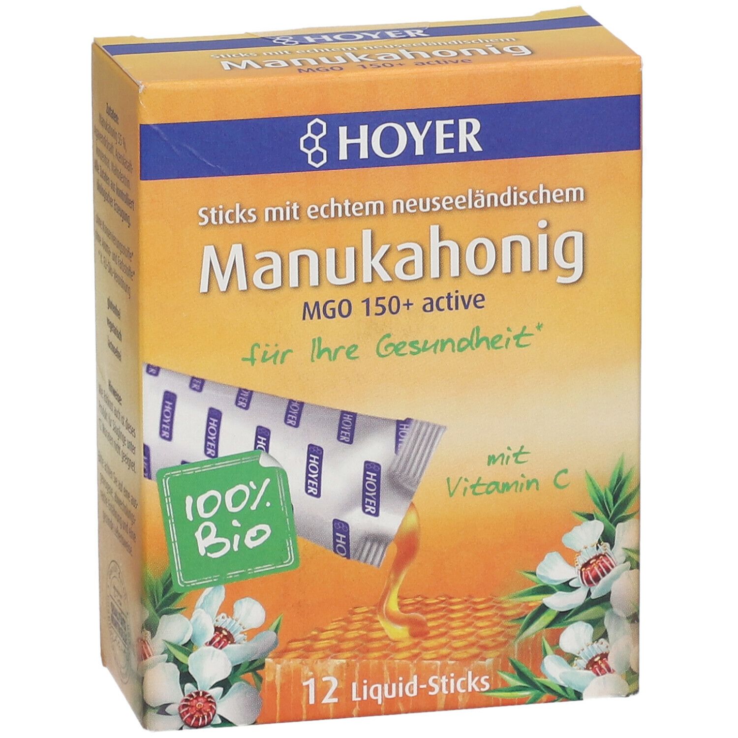 HOYER Manukahonig Liquid-Sticks