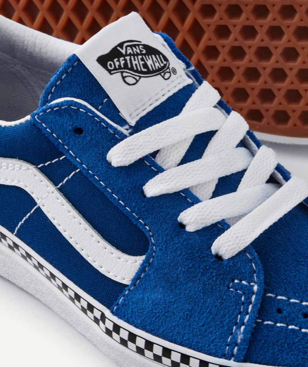 VANSBASKETS BLEUES ET DAMIER UY SK8-LOW