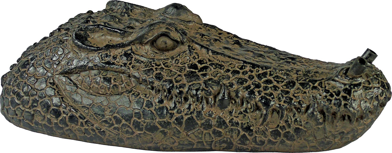Ubbink spuitfiguur drijvende krokodil brons 34 x 16 x 10 cm