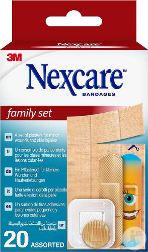 Nexcare Pansements Mixed Family Aid 20 Pièces