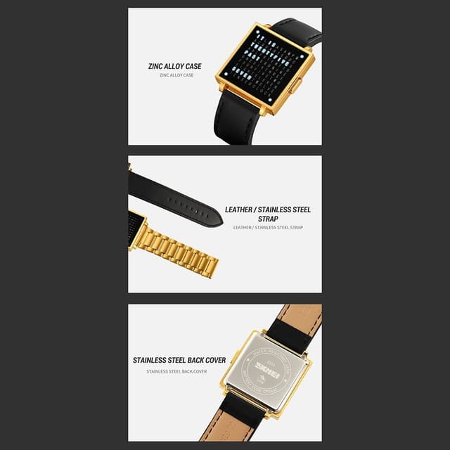 SKMEI Elektronisk Armbåndsur Digitalt Ur Dato Armbåndsur