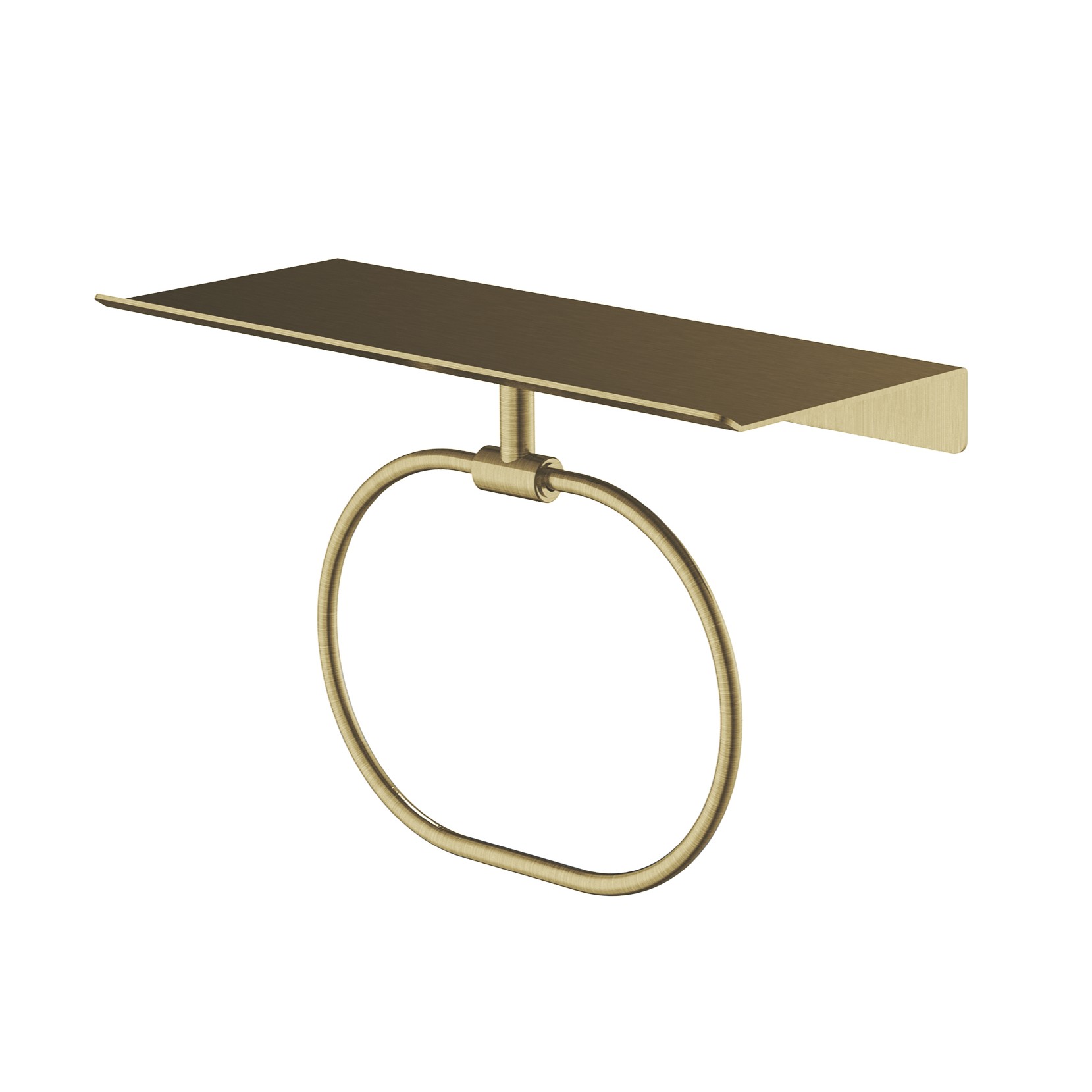 Hotbath &More handdoekring voor planchet messing geborsteld PVD