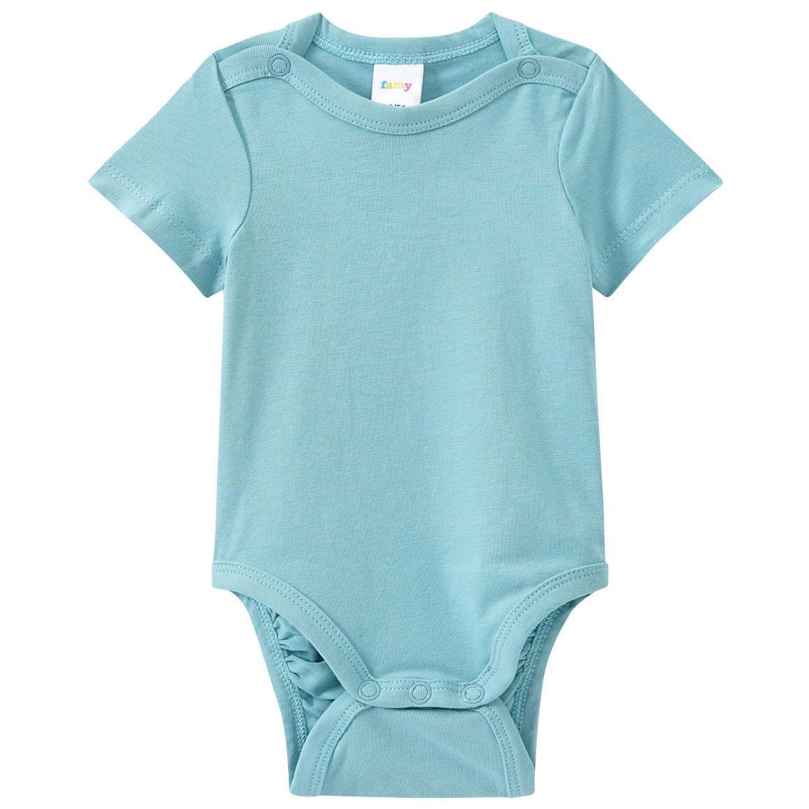 Famy 5 Baby Bodys in verschiedenen Farben salbei / dunkelblau