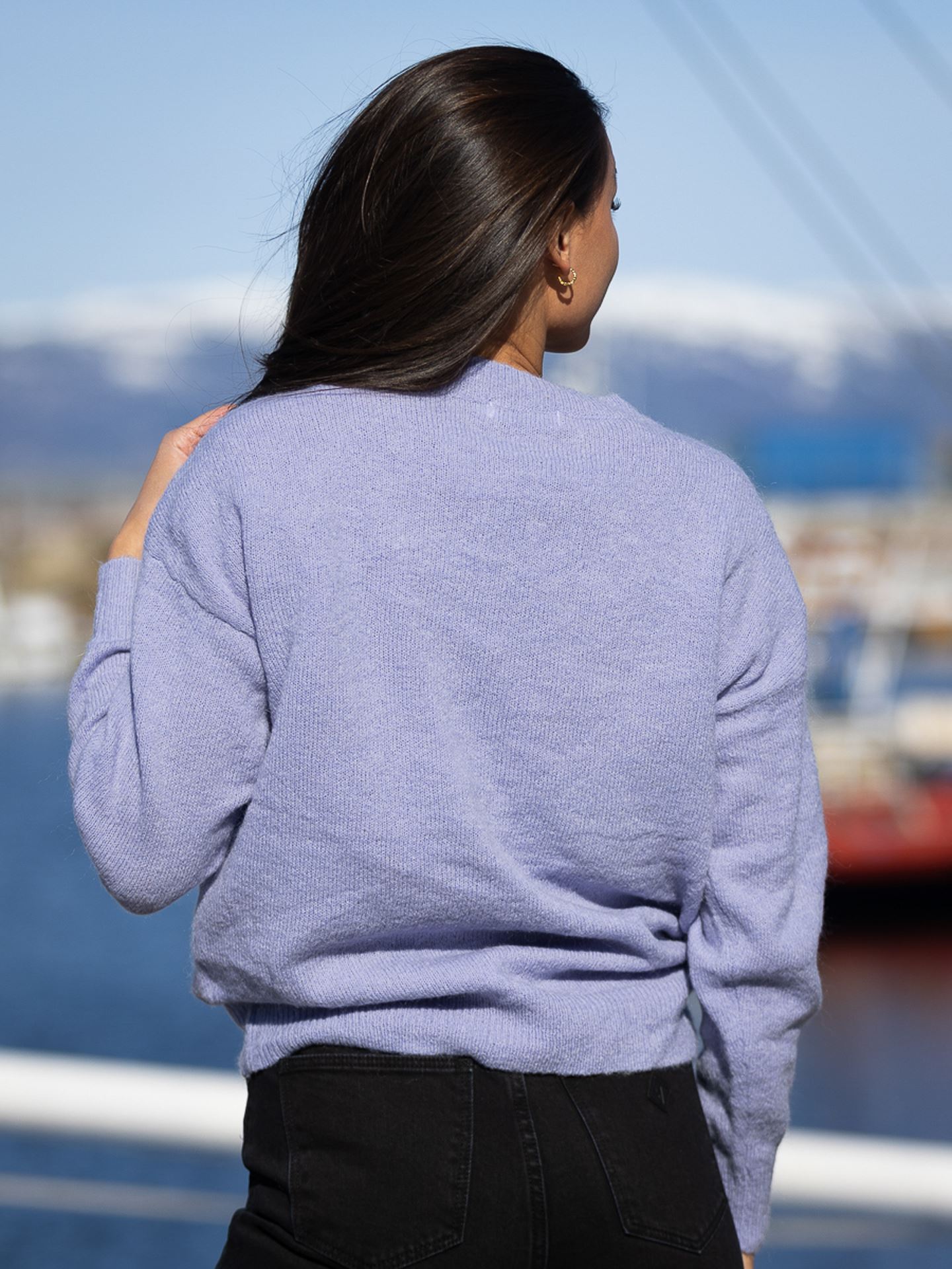 Femme Mohair O-Neck Pullover