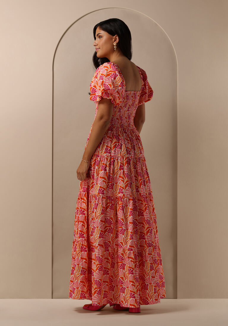 OMODA ATELIER roze omoda atelier maxi jurk x kae