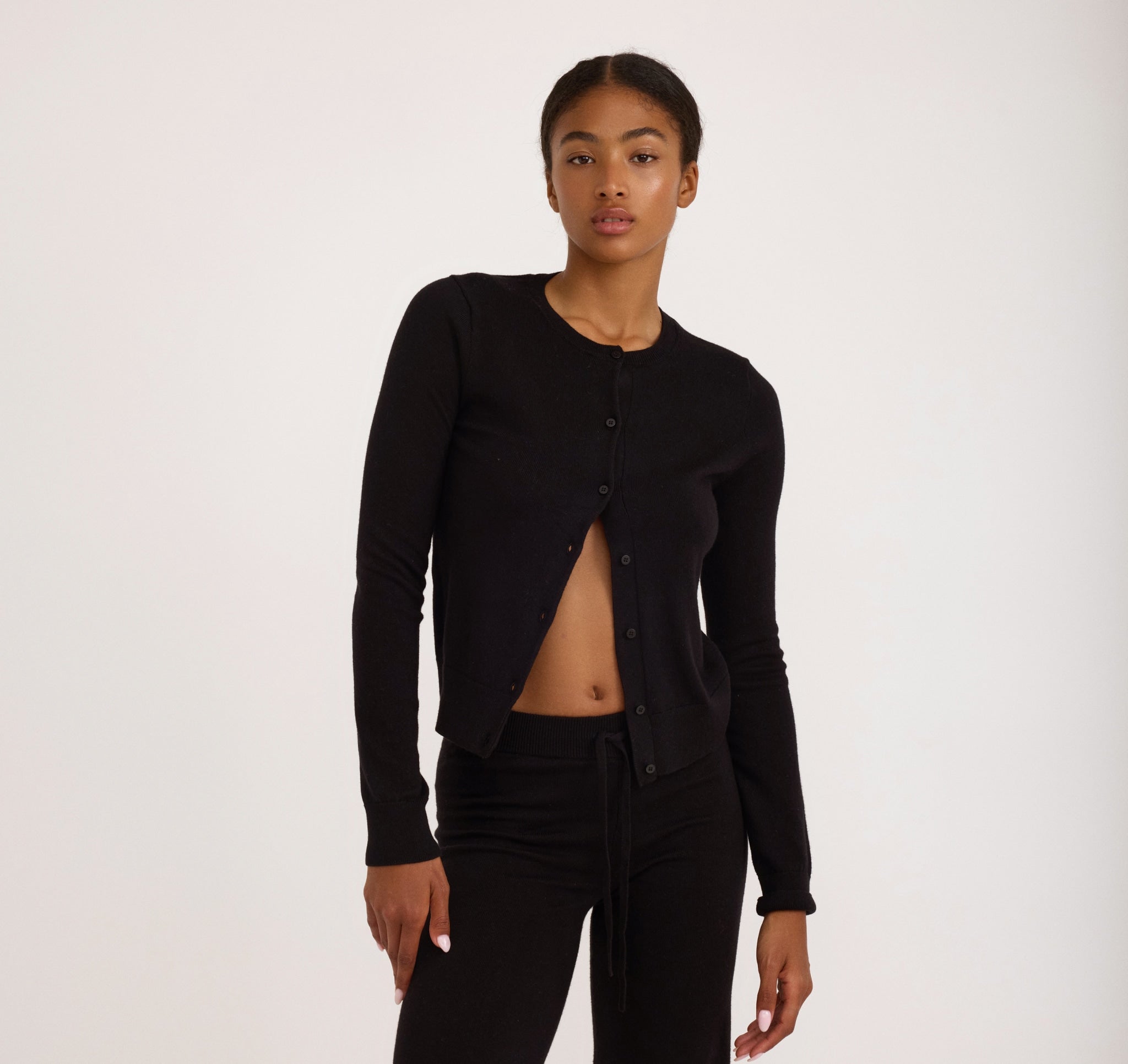 COTTON<br>Soft Knit Slim Cardigan