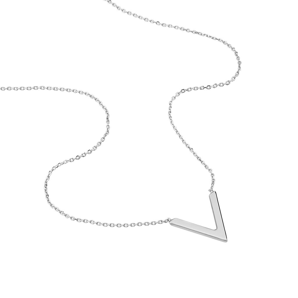 Collier Celene Or Blanc