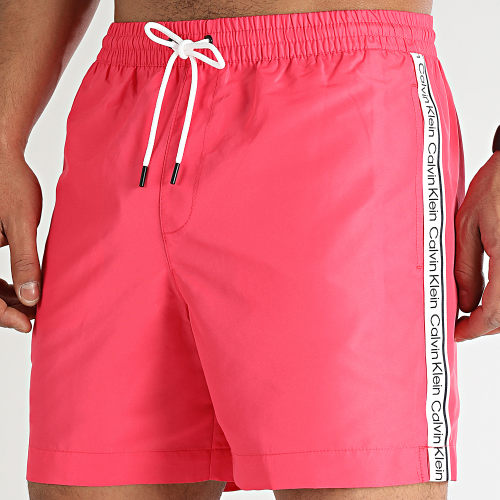 Short De Bain A Bandes Medium Drawstring 0810 Rose