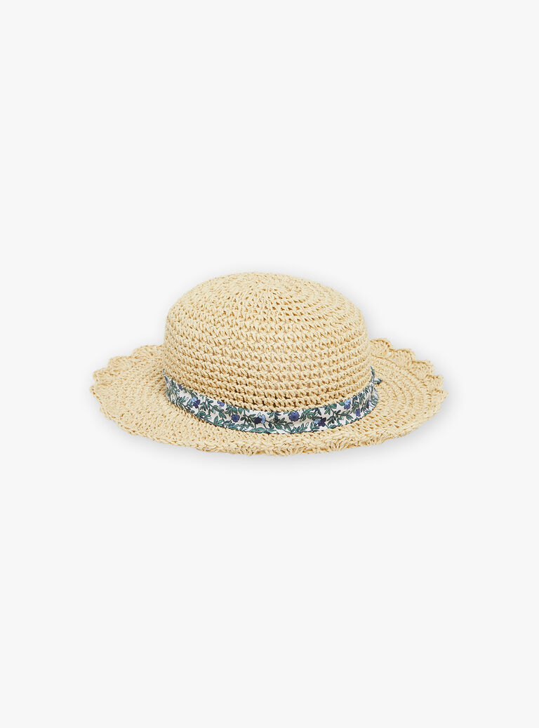 Chapeau de paille fantaisie
