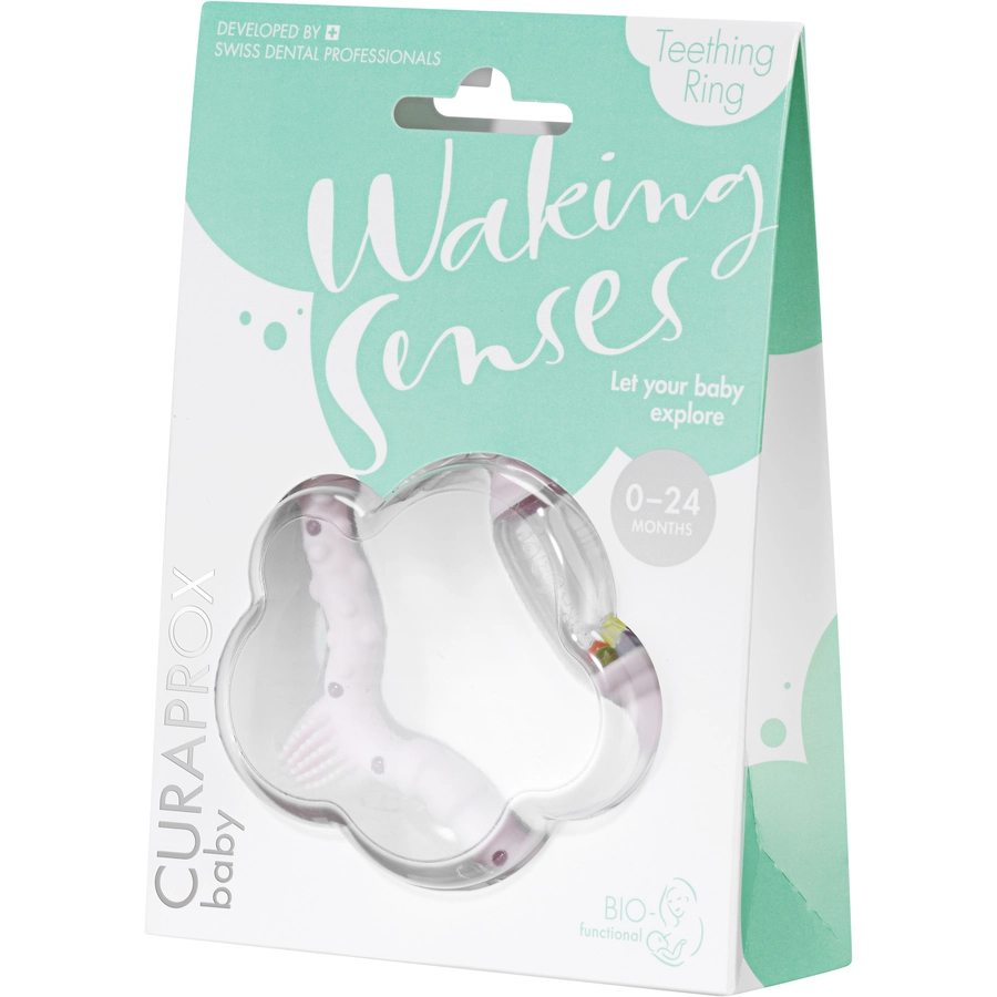 CURAPROX baby Beißring 0 - 24 Monate in rosa