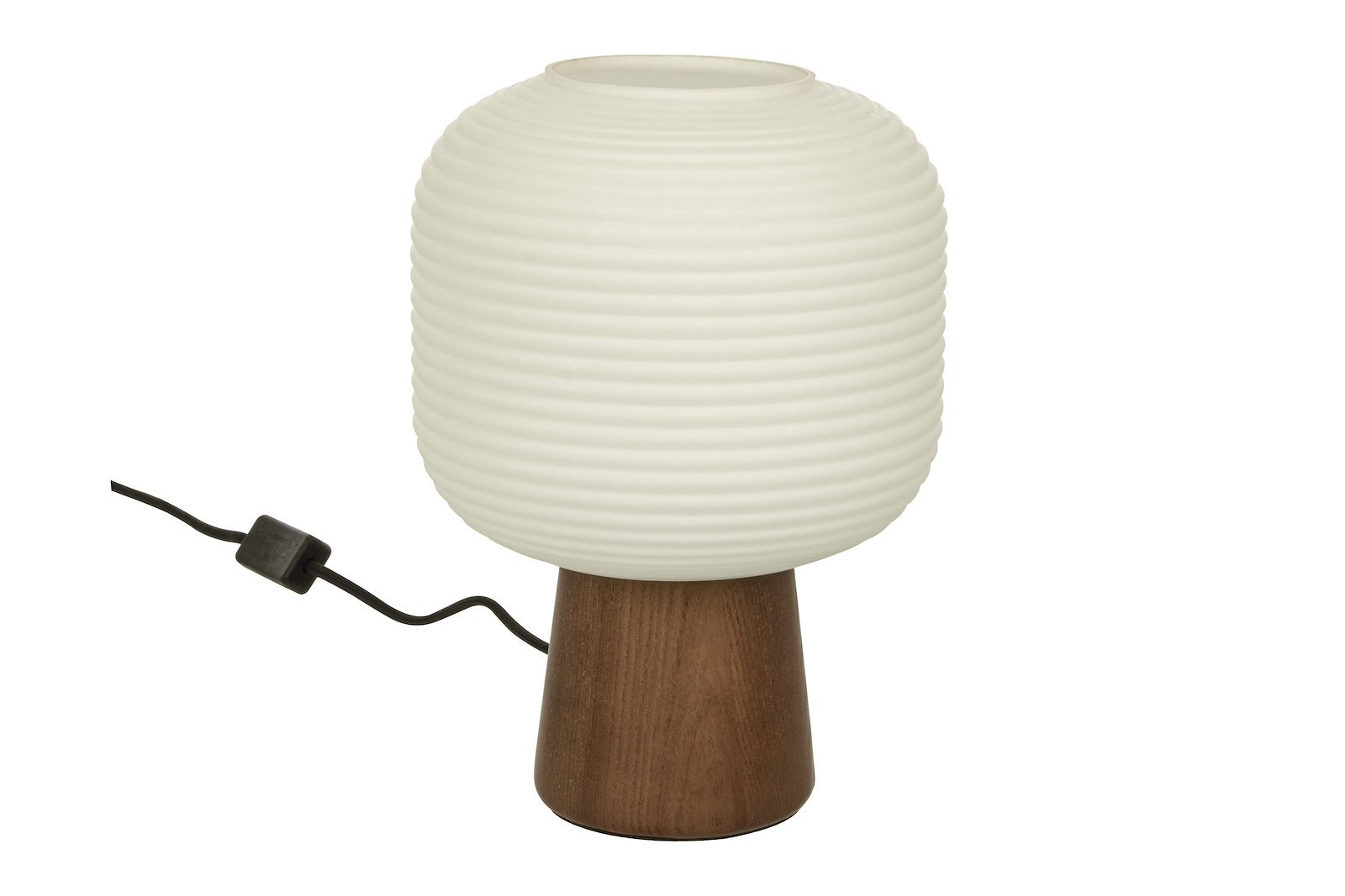 Aura bordlampe brunbeis/hvit E27
