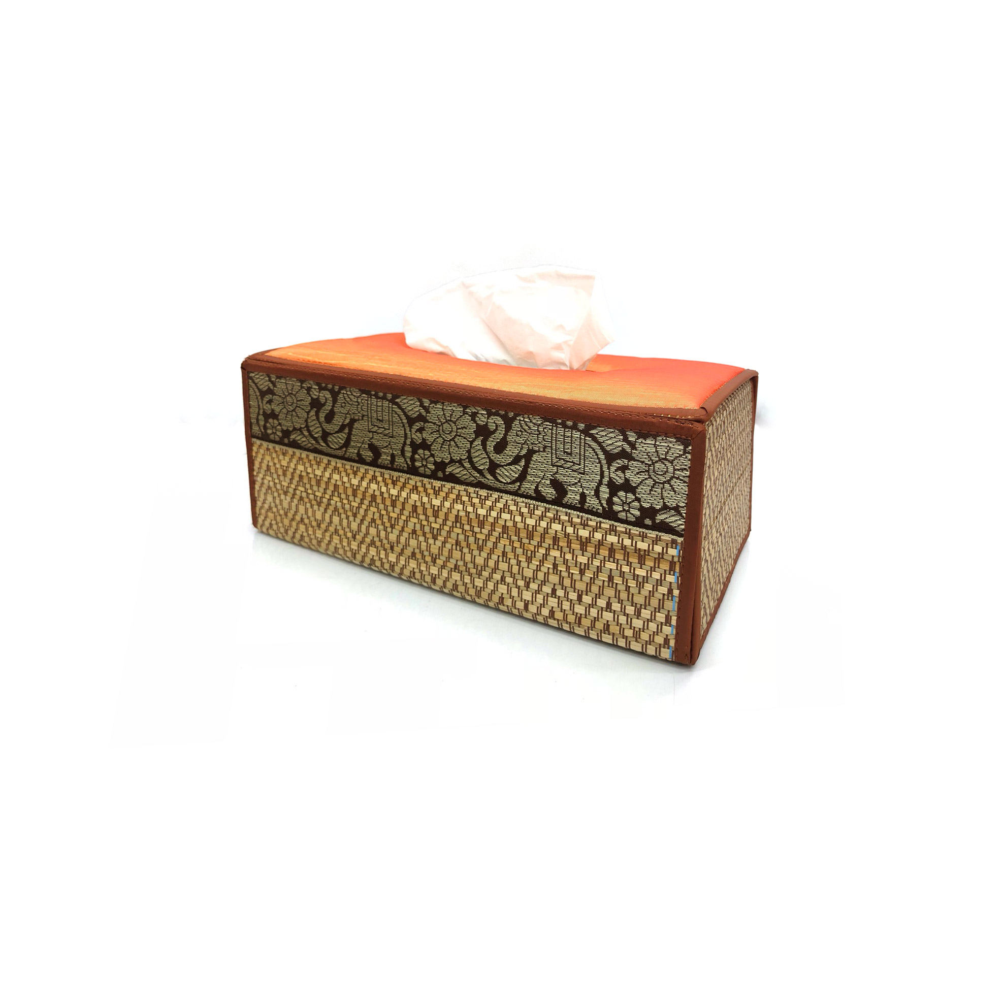 Kosmetiktuchbox, orange, B 25,5 cm, H 10 cm, L 13 cm von fischer's lagerhaus