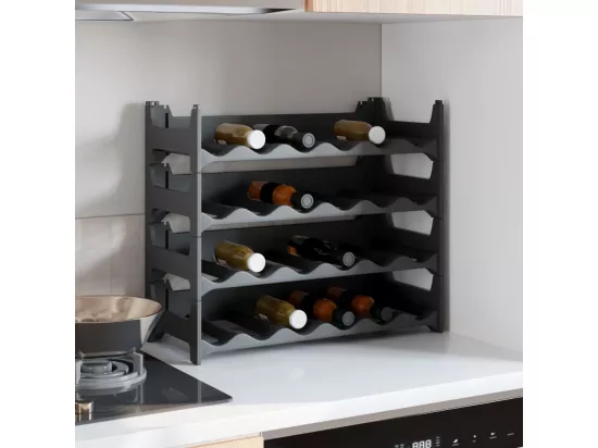 Casier à vin pour 24 bouteilles PP empilable