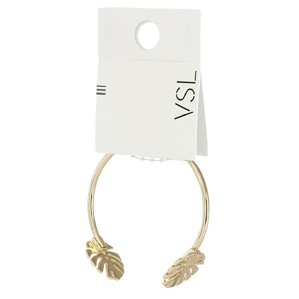Bracelet rigide feuille palmier