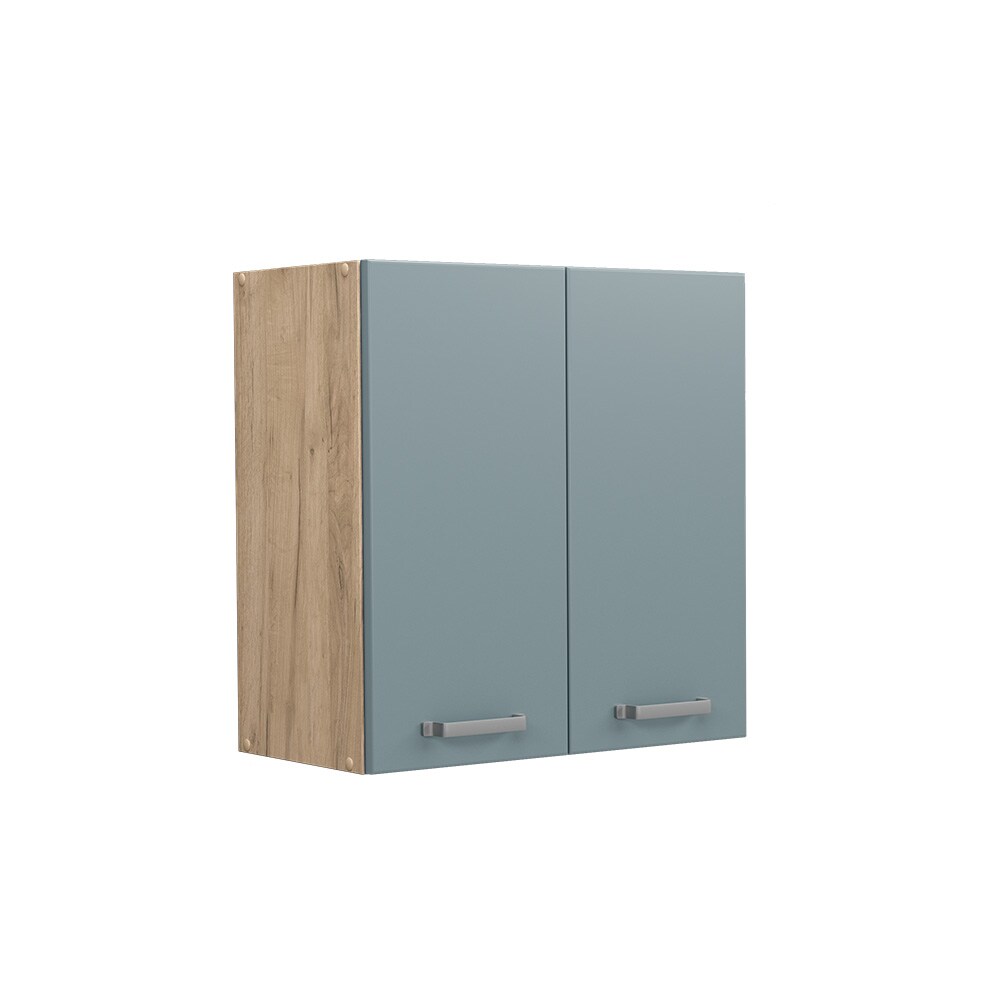 Vicco Hängeschrank Küchenschrank R-Line Solid Eiche Blau Grau 60 cm modern