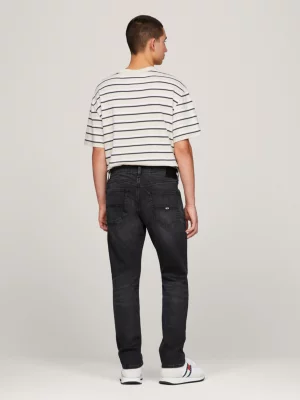 Calça jeans preta slim Scanton