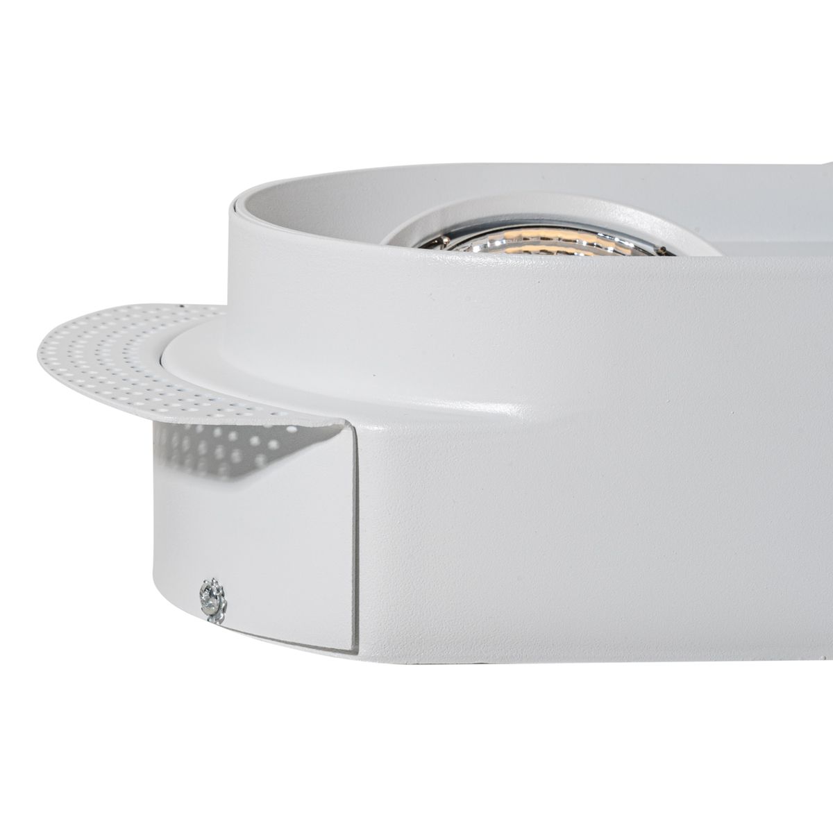 Afgeronde inbouwspot wit GU10 70mm 2-lichts - Hubs