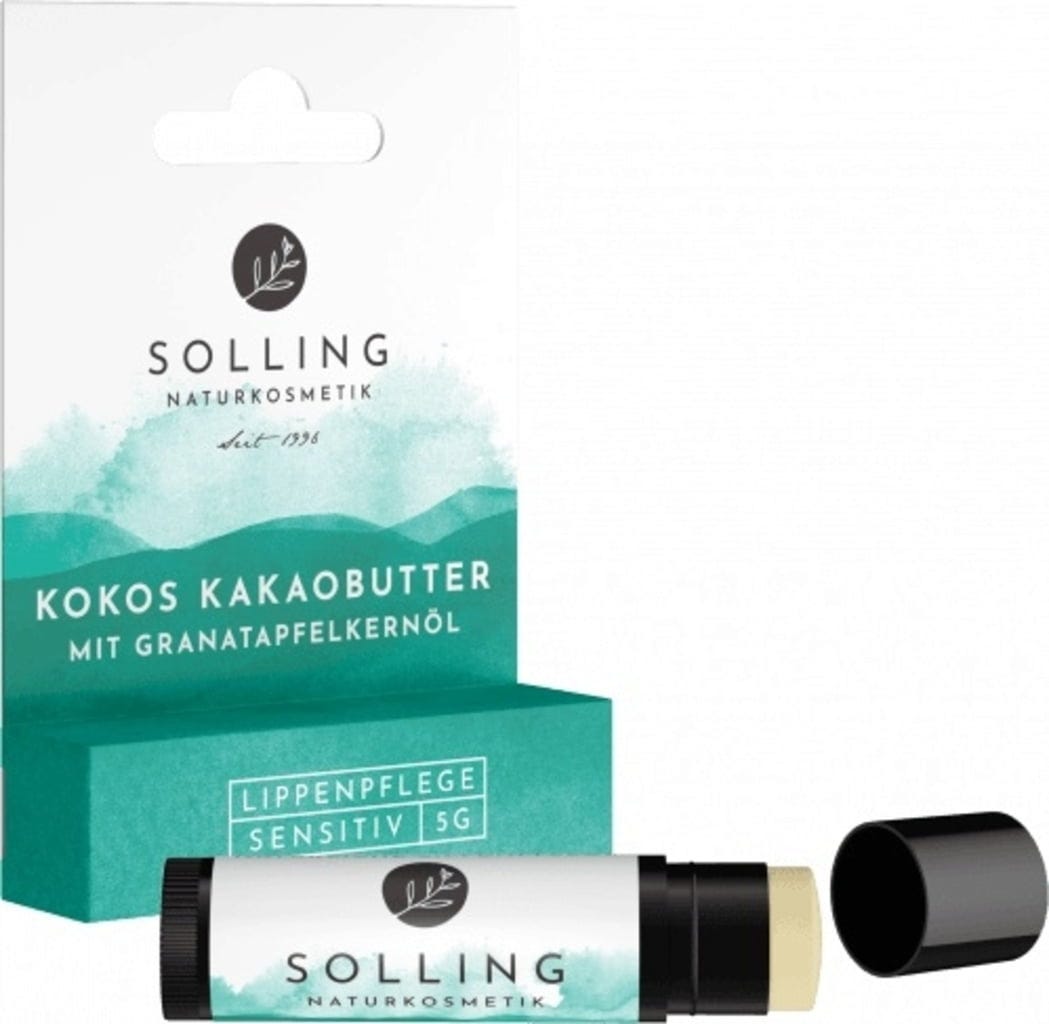 SOLLING Naturkosmetik  Kokos Kakaobutter Lippenpflege, 5 g