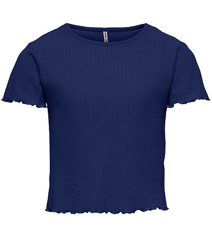 Kids Only T-Shirt - Noos - Rib - KogNella - Mazarine Blue