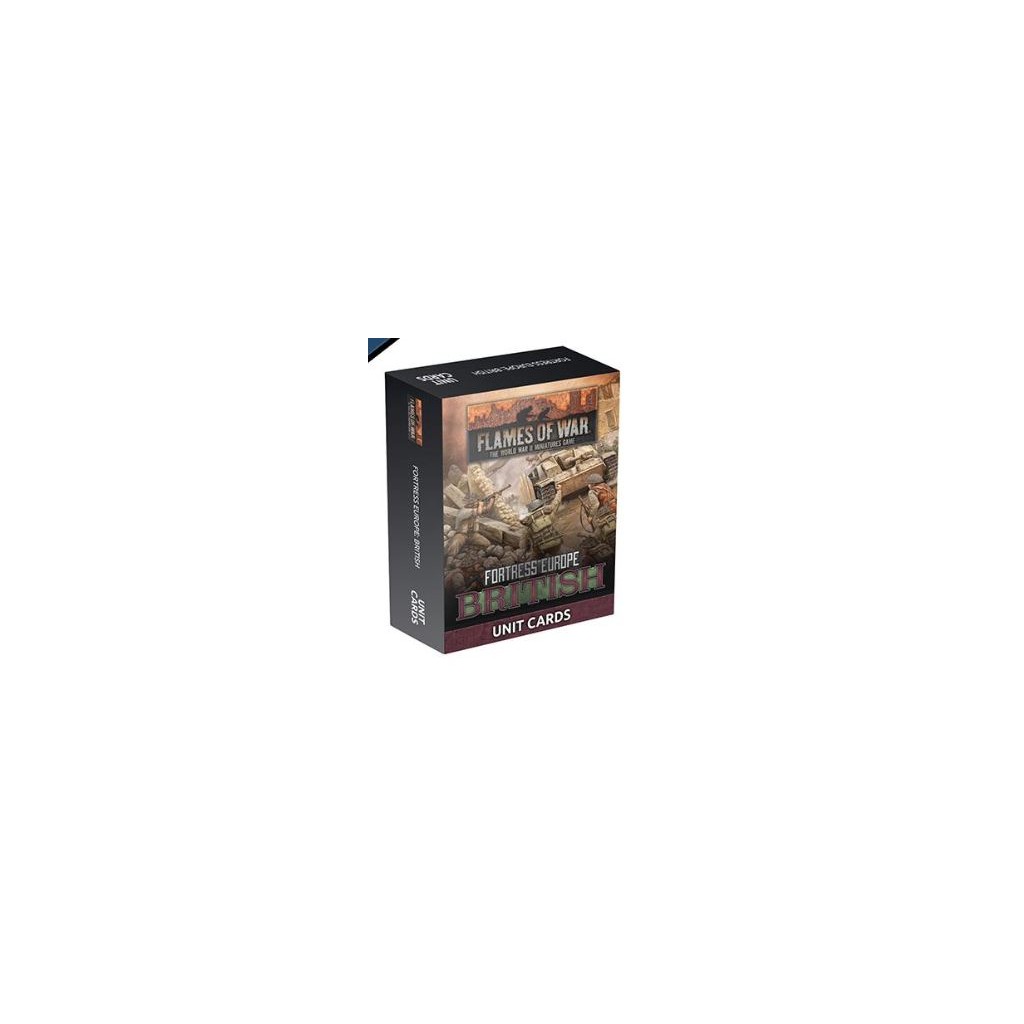 Flames of War - Fortress Europe British Unit cards