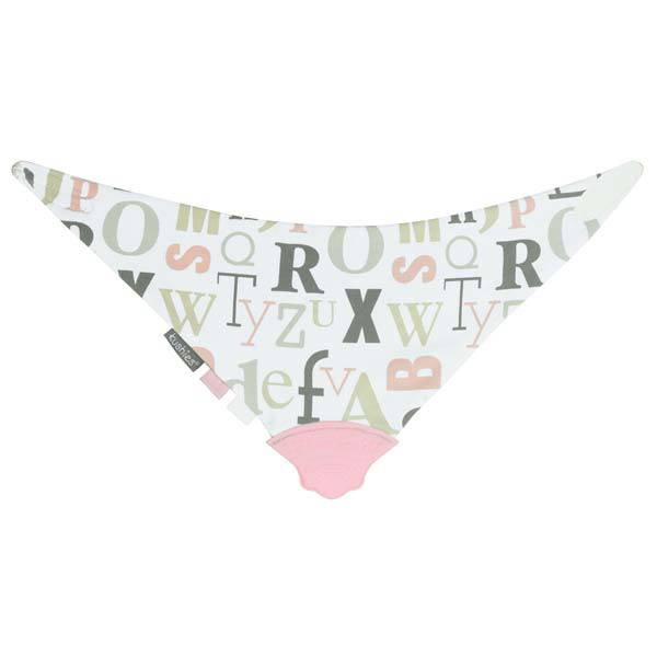 kushieskushies   Dreieckstuch ChewBib ABC rosa