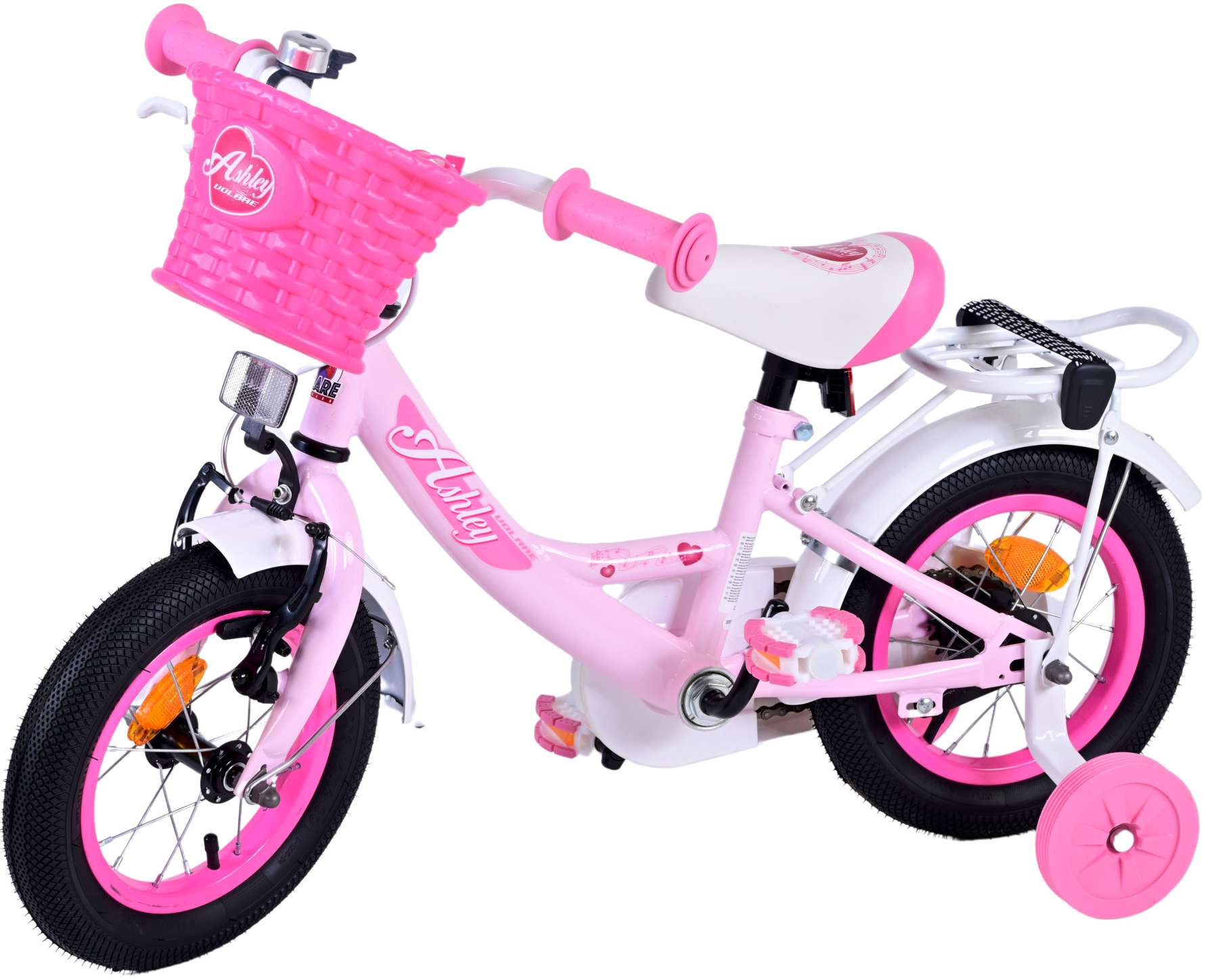 TPFSports Ashley Kinderfahrrad - Mädchen - 12 Zoll - Rücktritt + Handbremse - Weiß