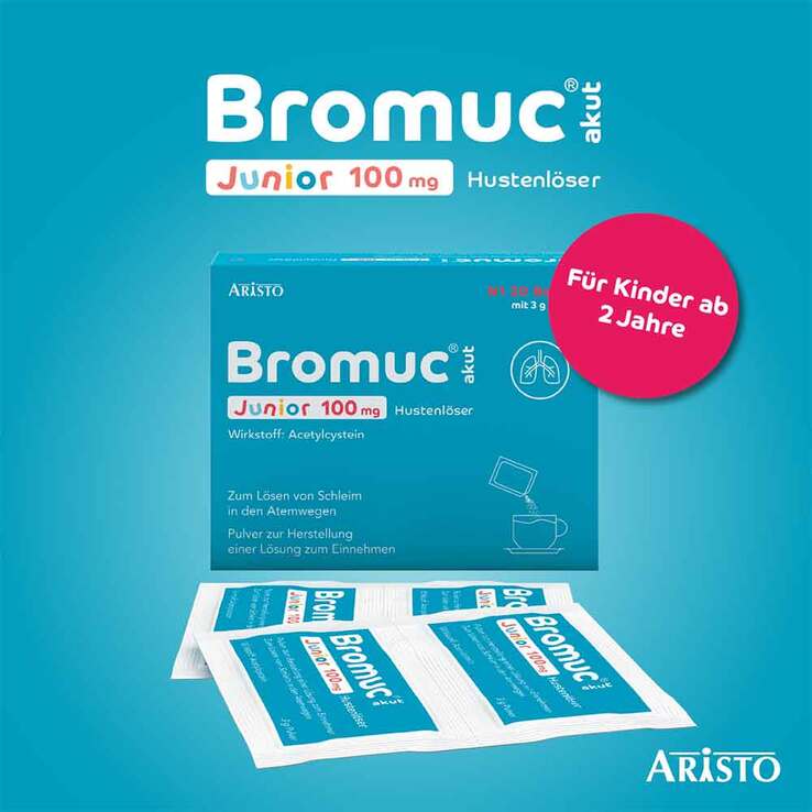 Bromuc akut Junior 100 mg Hustenlöser , 20 St