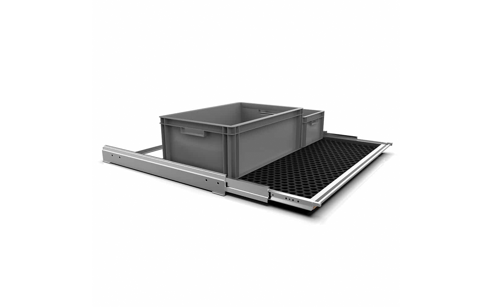 easygoinc. vanlife.module SLIDEOUT Heckauszug Kistenauszug - gesamte Breite für VW Caddy Maxi