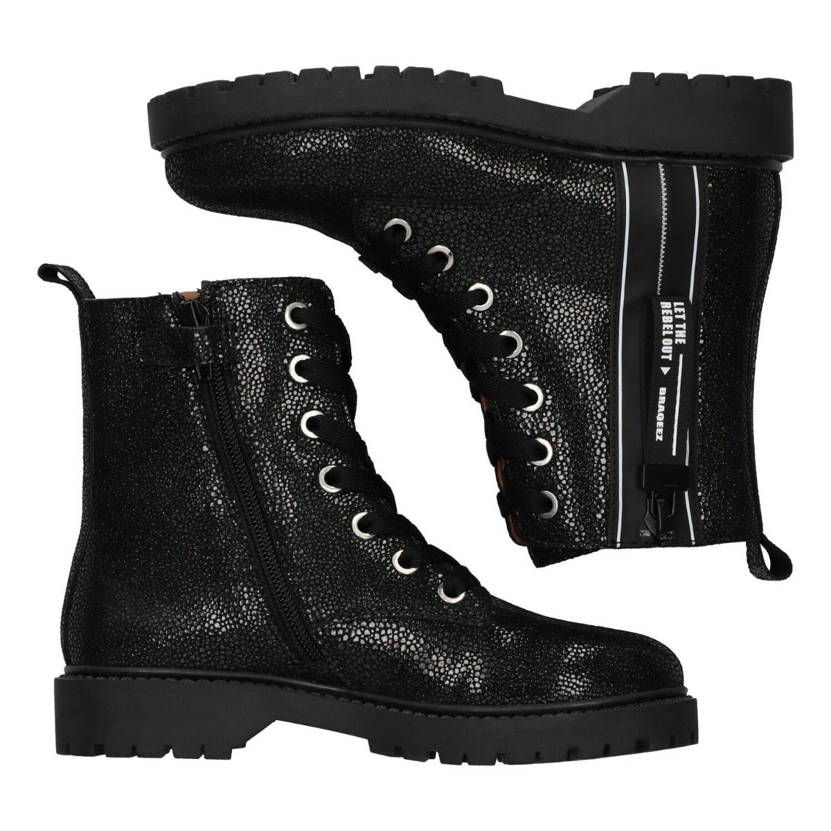 Belle Boot - Biker Boots Braqeez Zilver