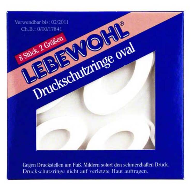 Lebewohl Druckschutzringe ov, 8 St