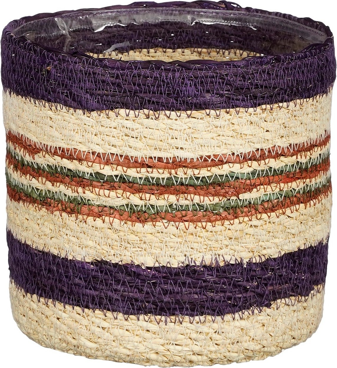 Mica Decorations plantenmand Jameson paars D 16 H 16 cm