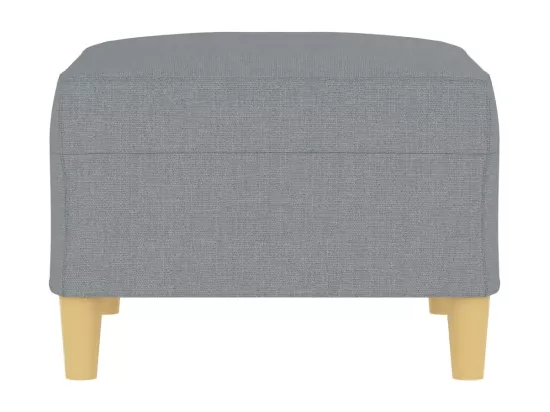 Repose-pied Gris clair 70x55x41 cm Tissu