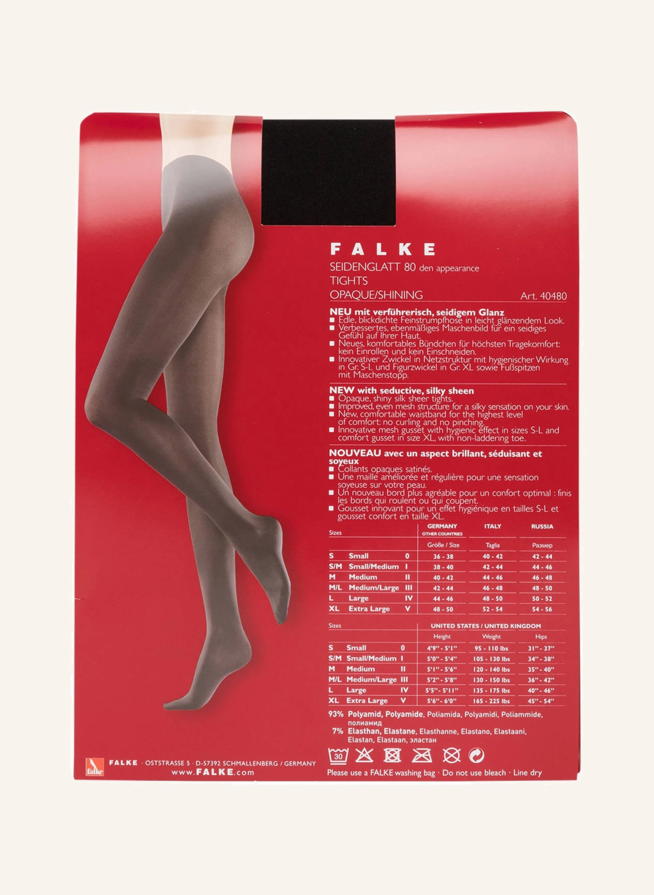 FALKE Feinstrumpfhose SEIDENGLATT