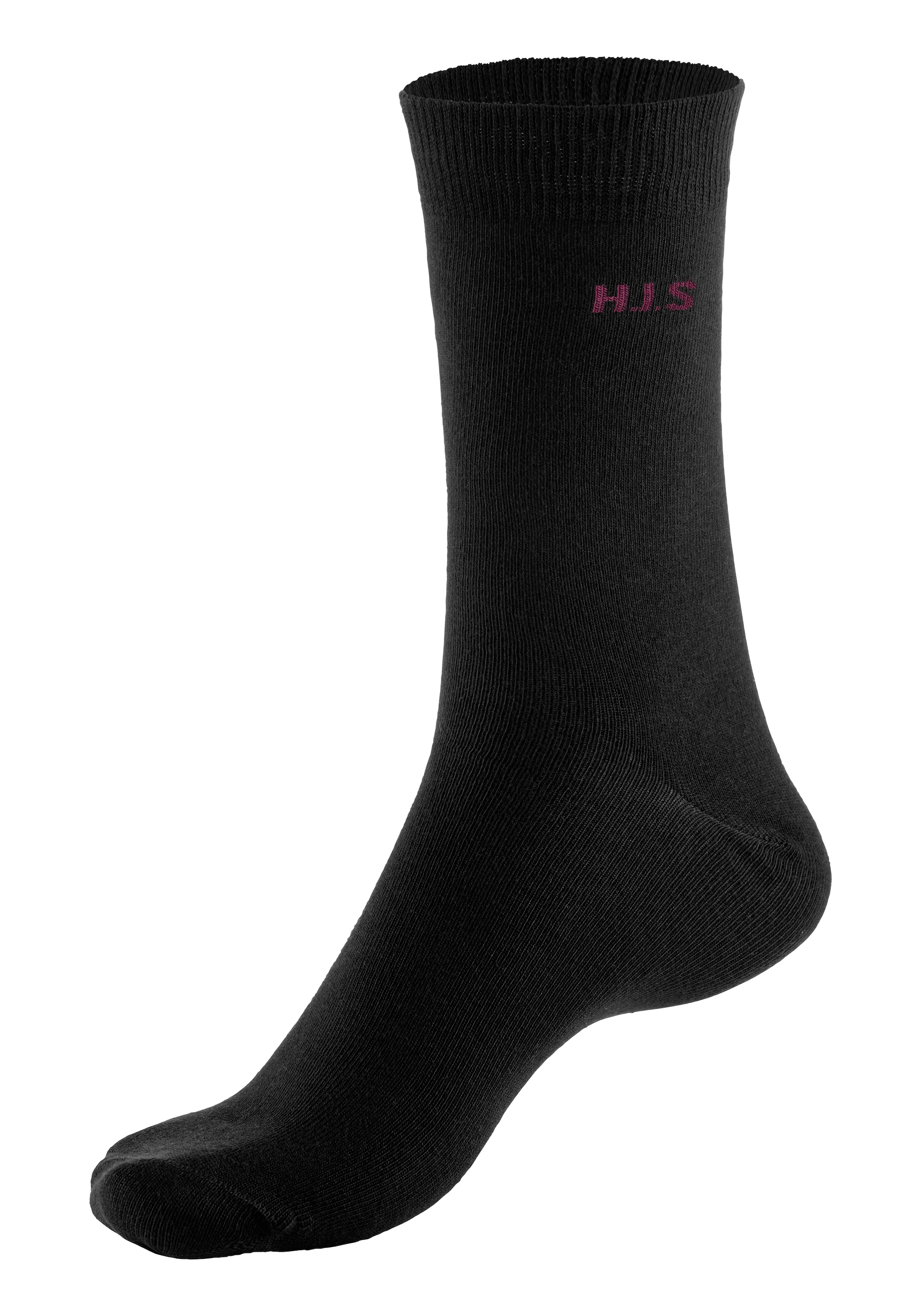 H.I.S Socken Packung, 10 Stk. tlg. mit farbigem Innenbund