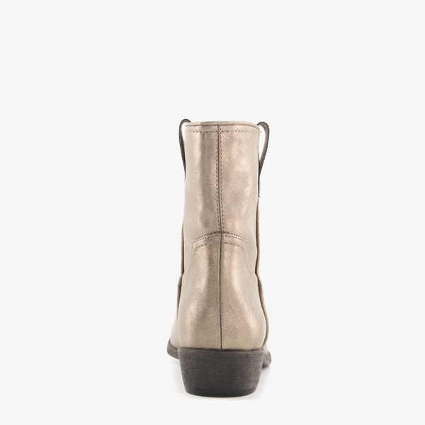 Blue Box lage dames western boots goudkleurig