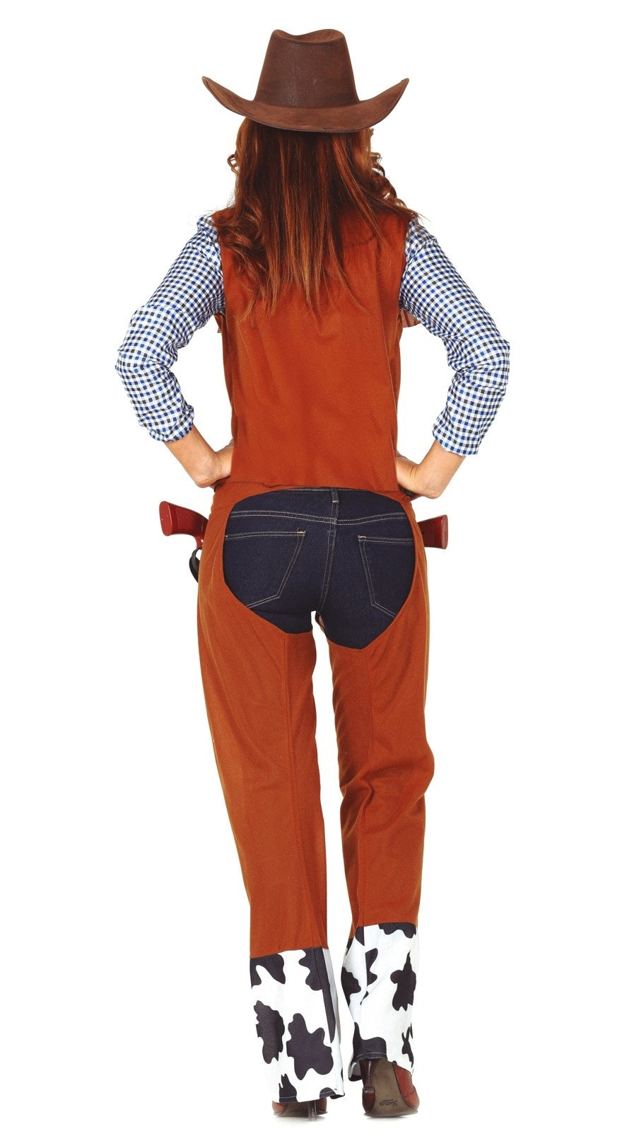 Cowgirl Kostuum Bruin Lang
