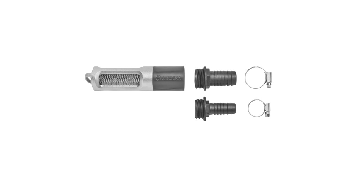 GARDENAZuigfilterset met terugslagklep  (Grijs/zilver)
