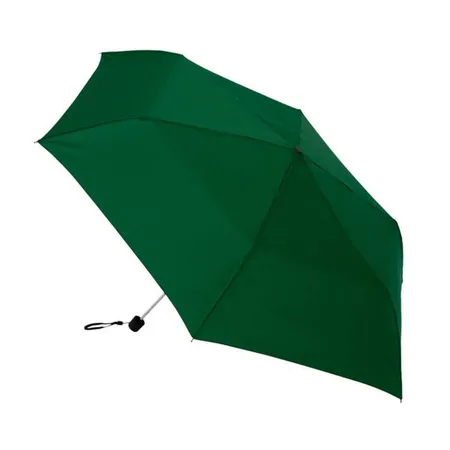 Macma Mini-Sturm-Regenschirm mit Schutzhülle und gummiertem Griff, dunkelgrün