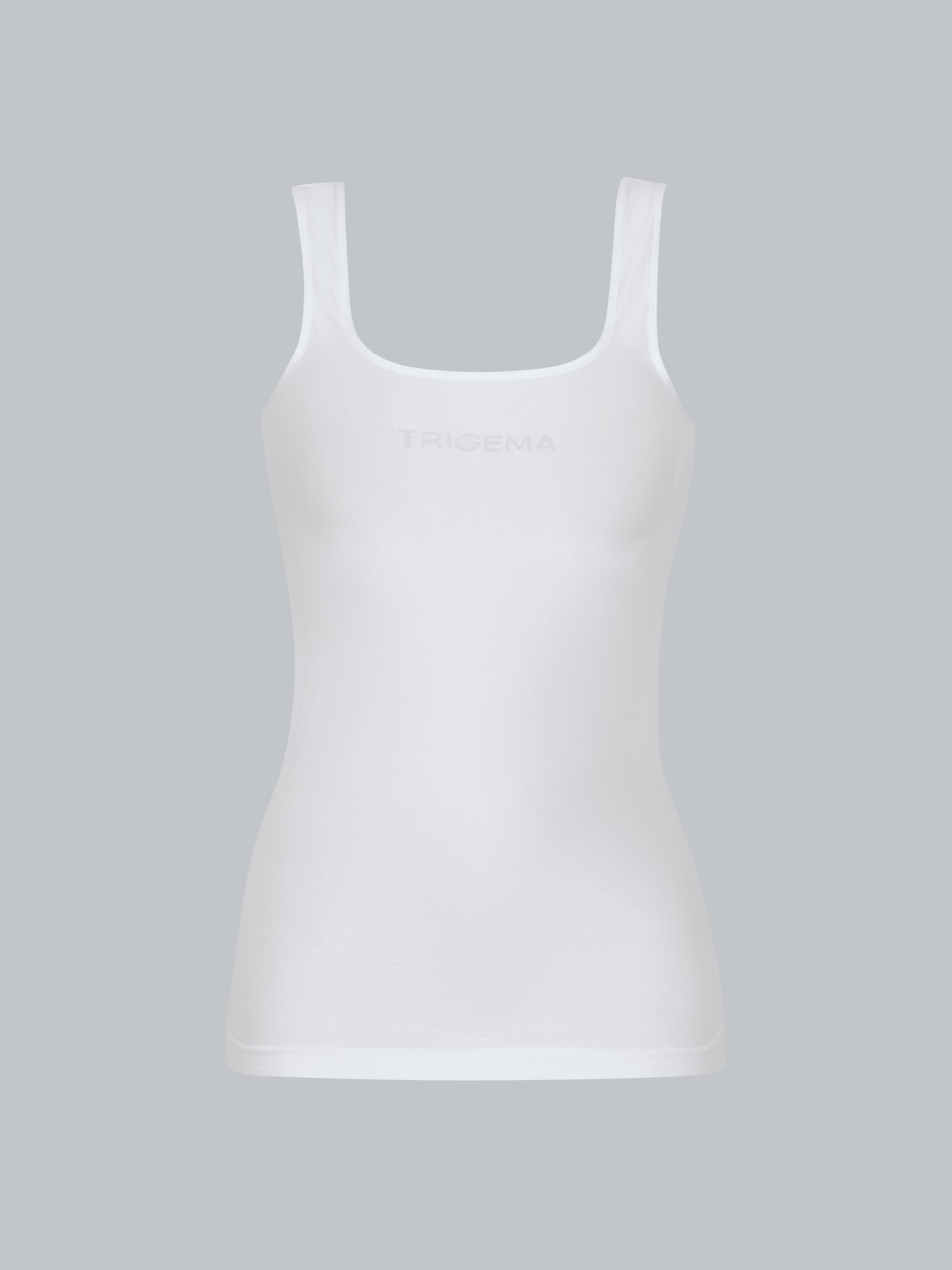 Trägershirt aus Polyamid/Elastan Weiss