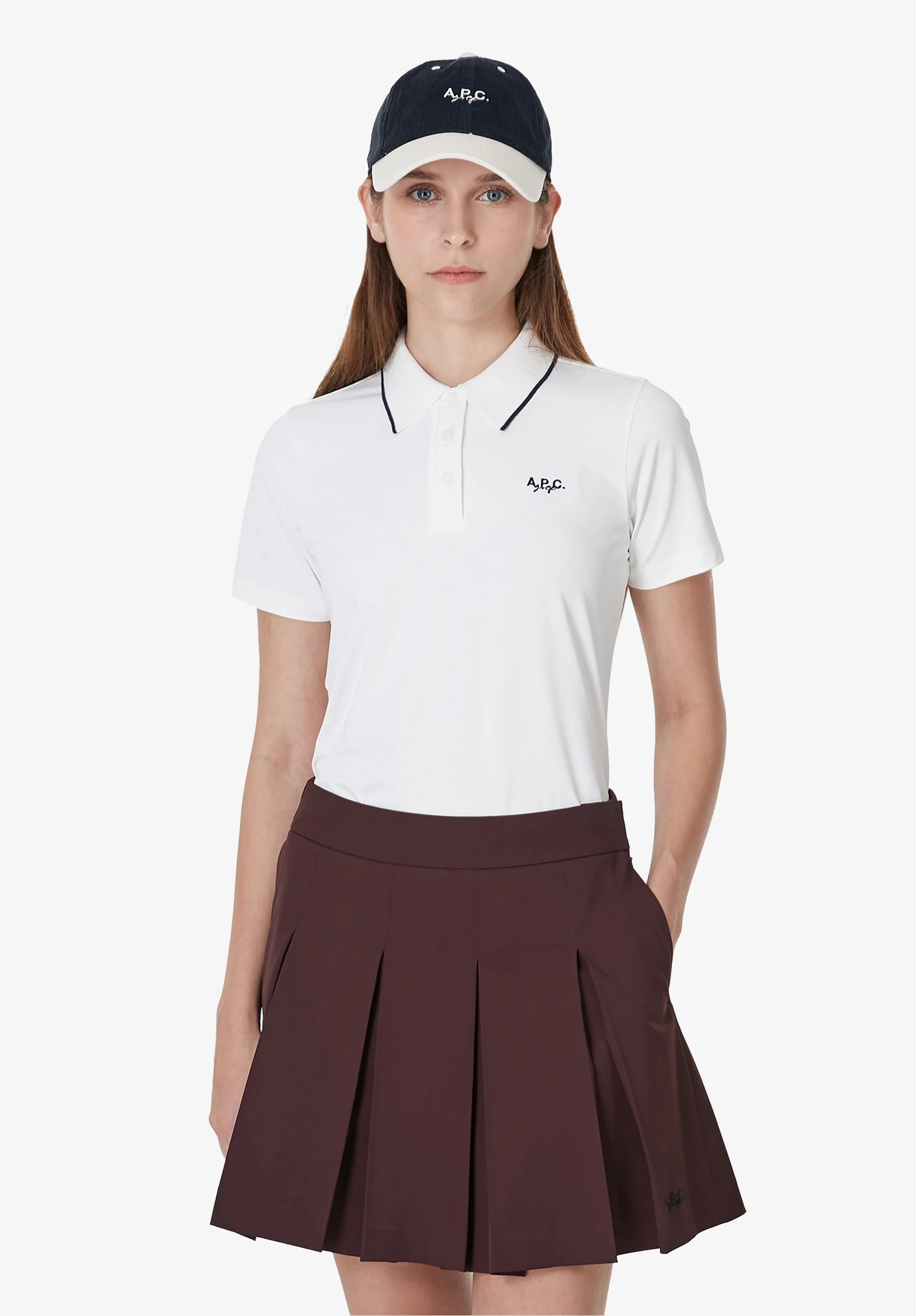 Polo à logo - Blanc
