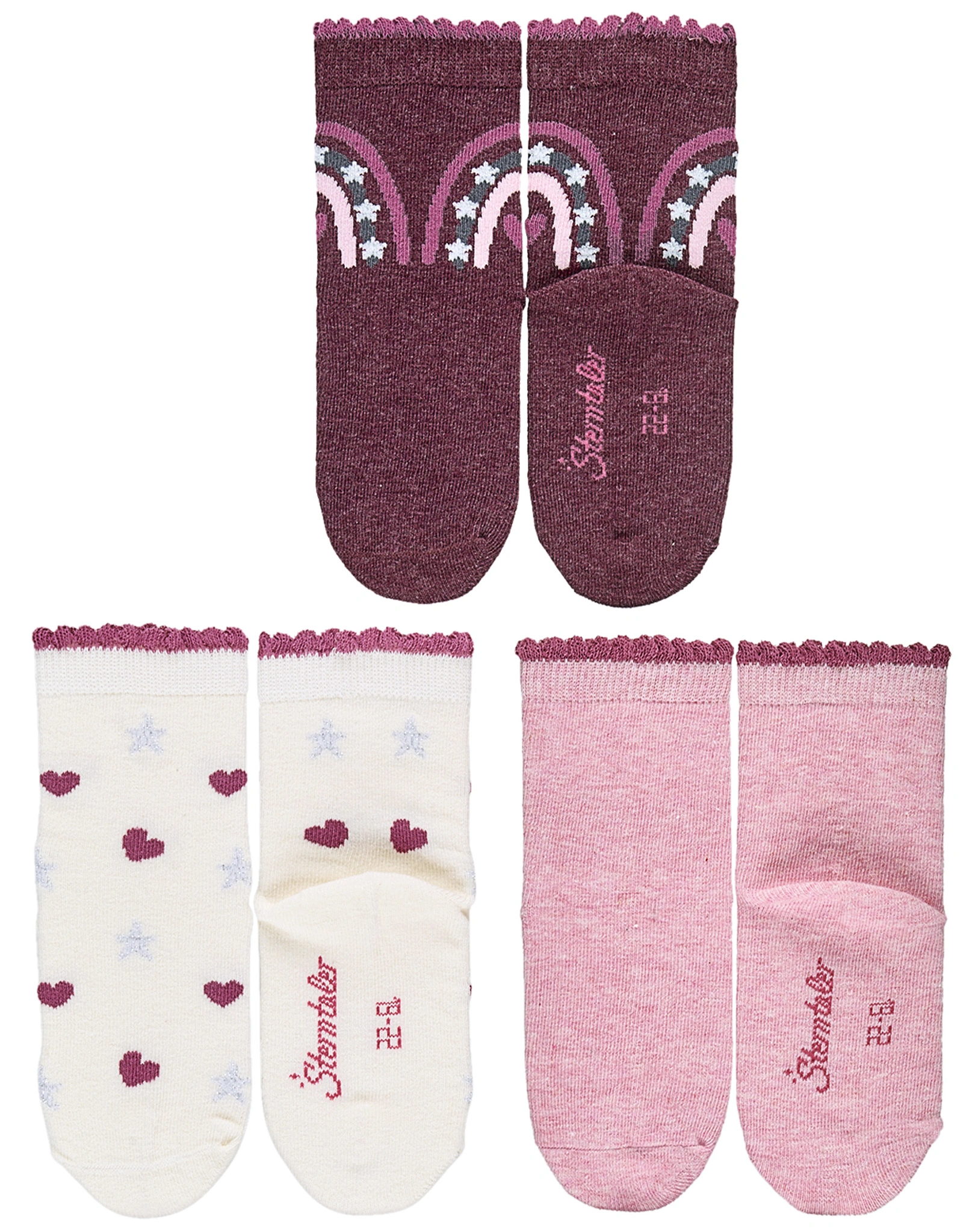 Socken MAKE A WISH 5er-Pack in pink