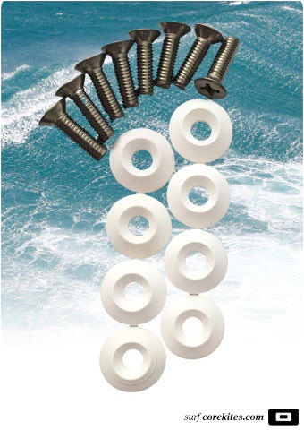 CORE Fins screw and washers - M6 x18mm