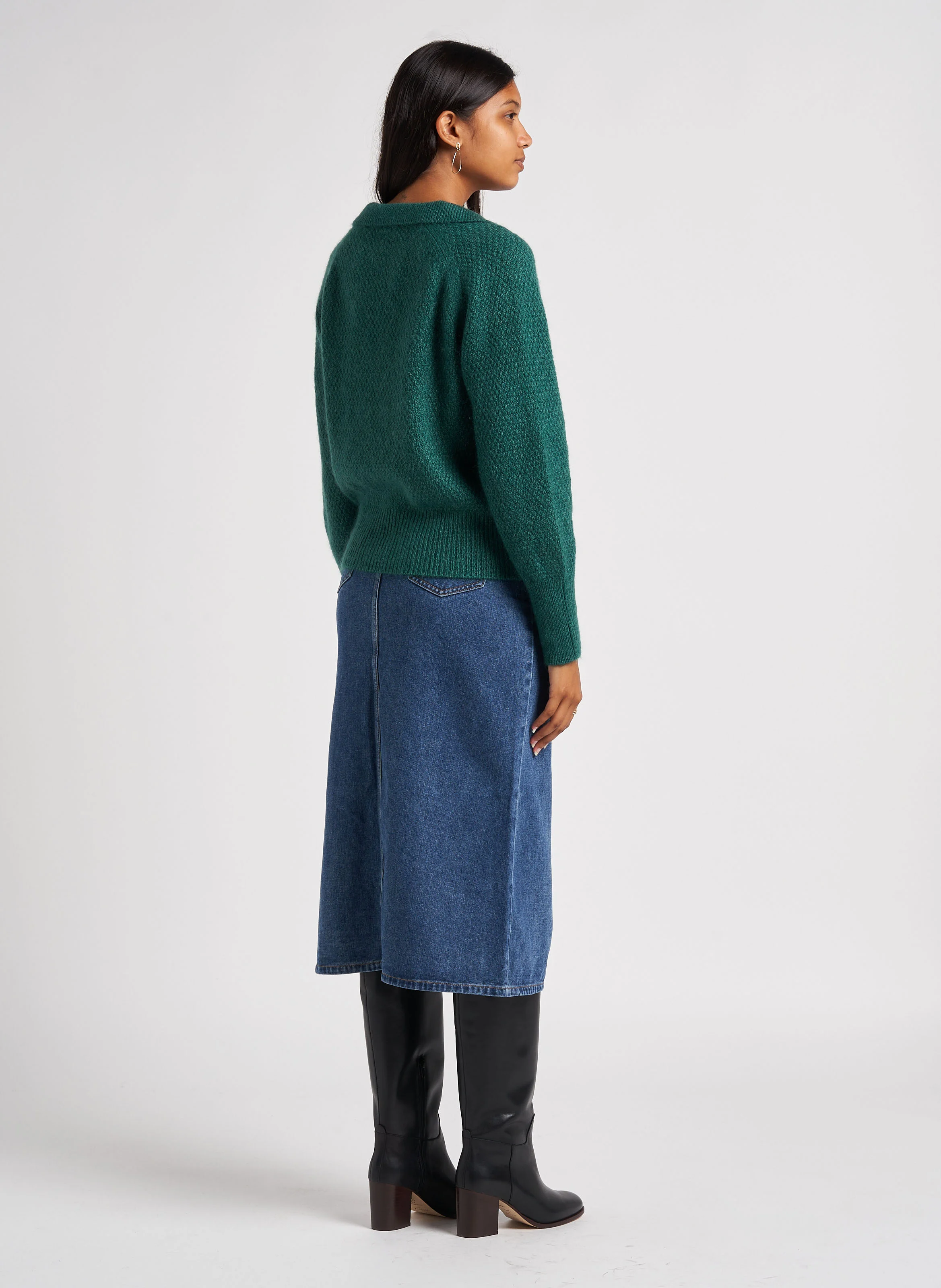 Bottes en cuir| Noir