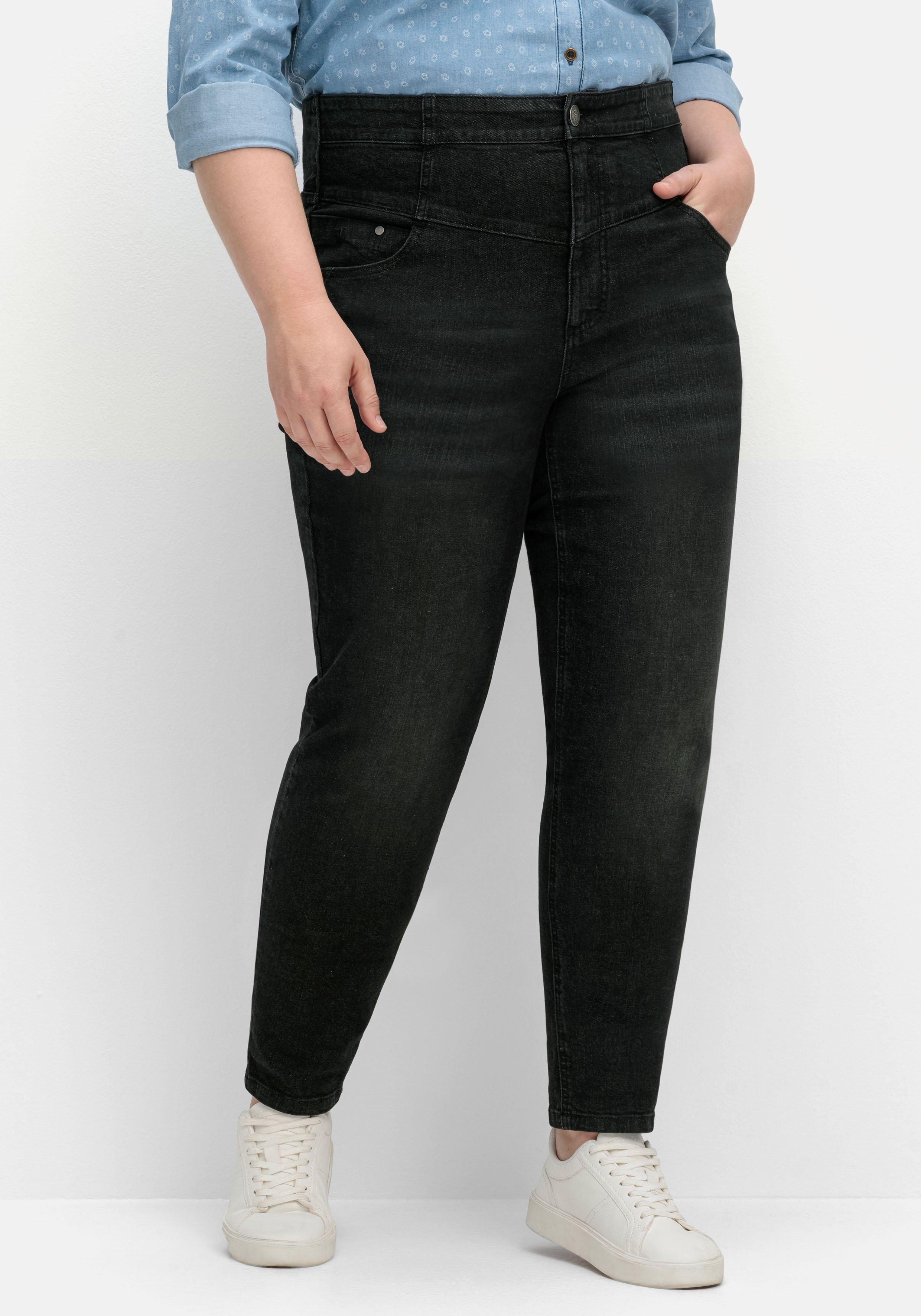 Schmale High-Waist-Jeans in Curvy-Schnitt ANNE