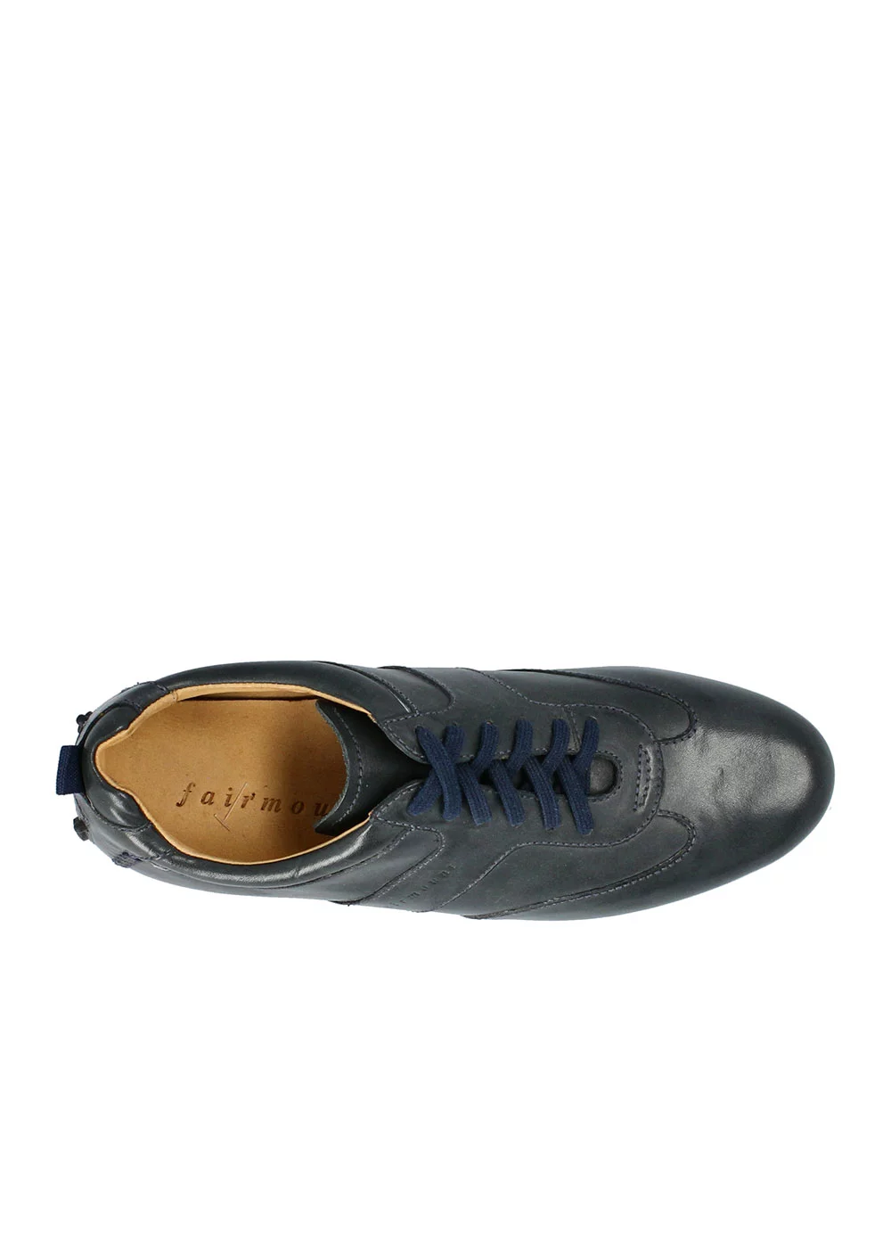 SNEAKER CUIR MARINE